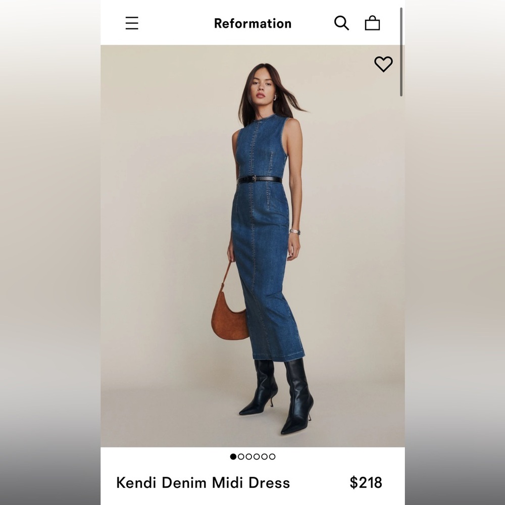 Reformation Kendi Midi Dress NWT
